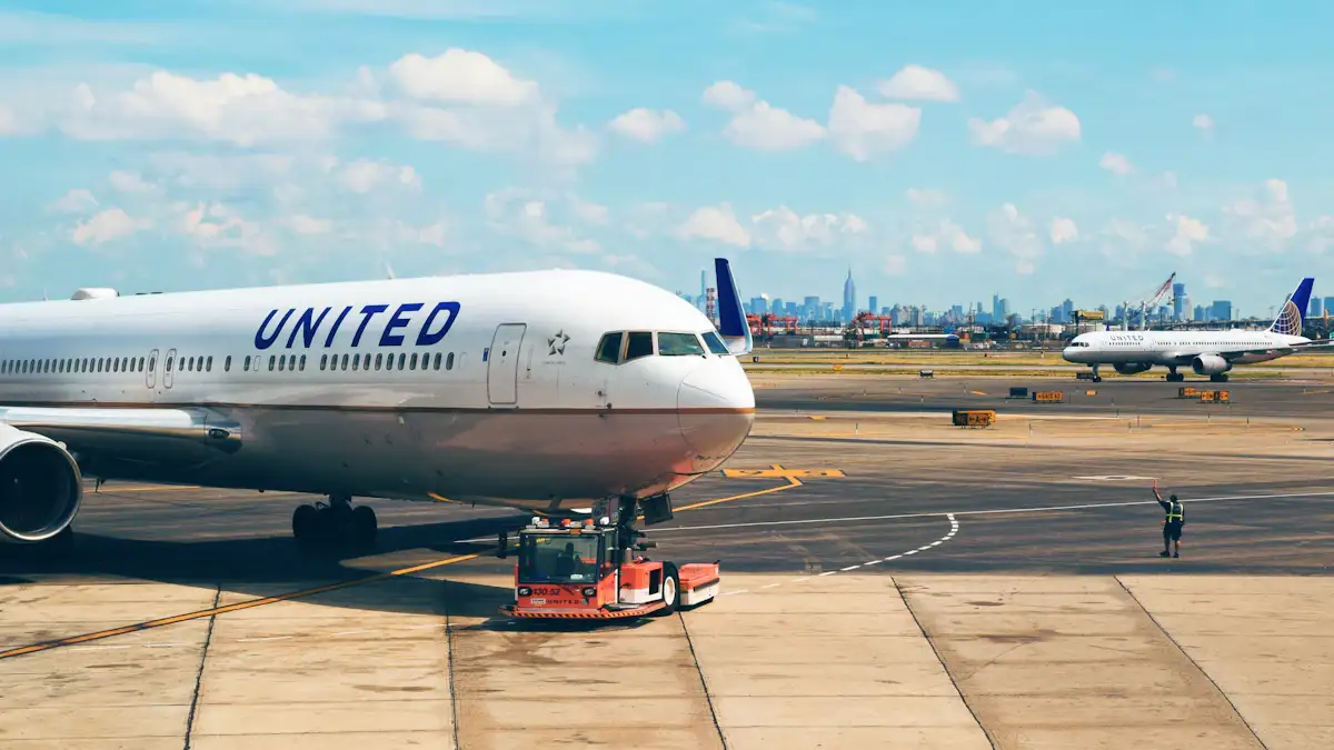 United Airlines aircraft on the tarmac